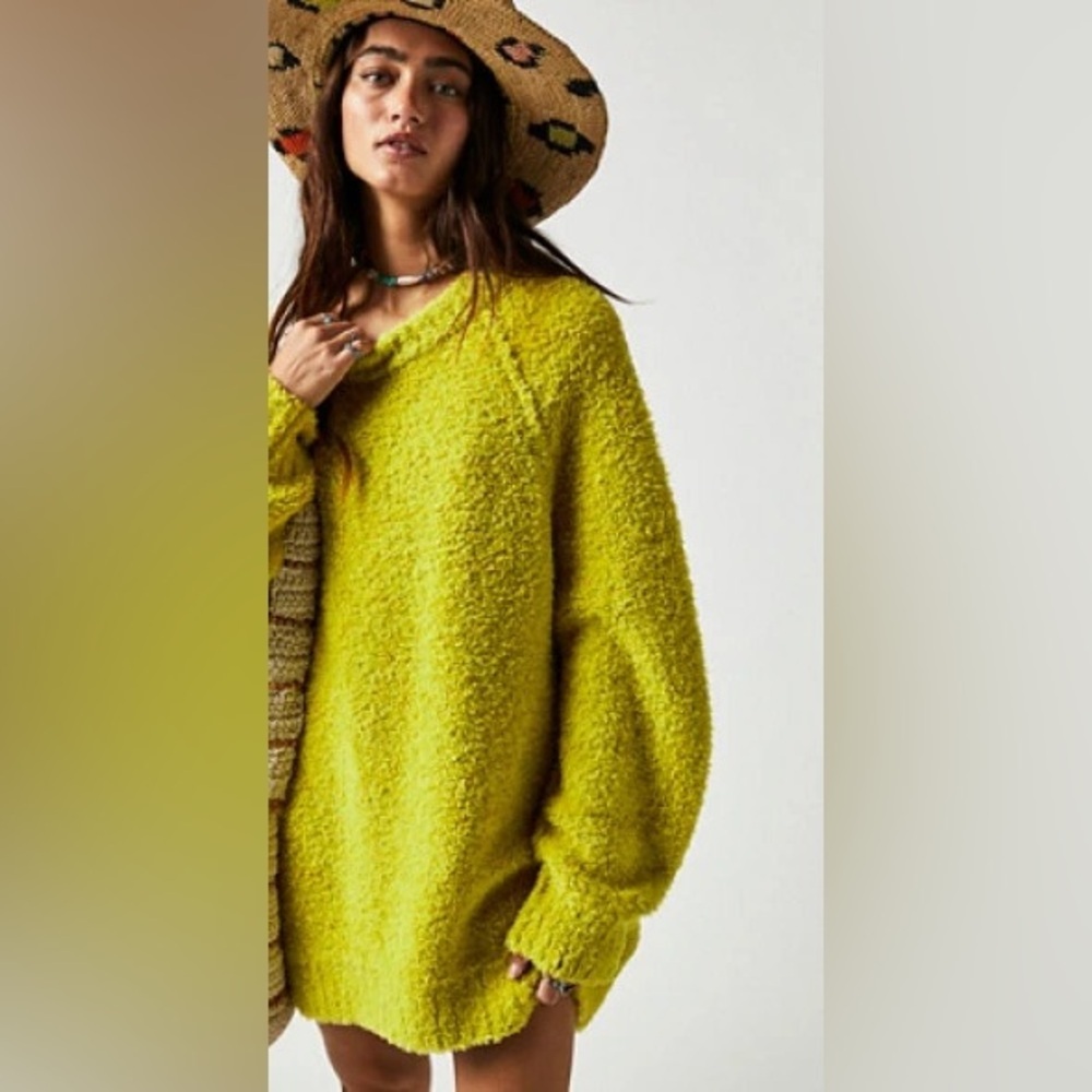 Free People Parker Teddy Tunic Sweater